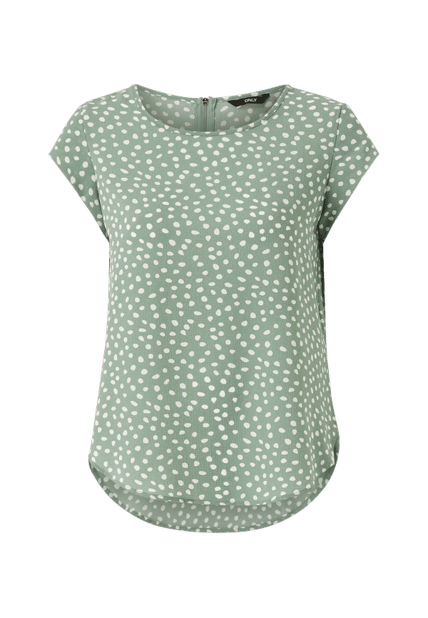 Only - Blus onlVic SS Aop Top - Grön