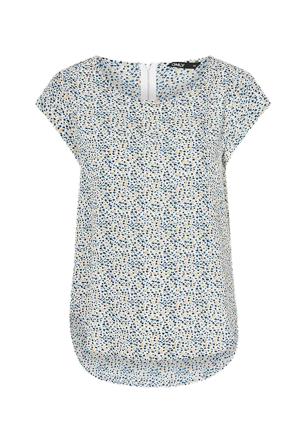 Only - Blus onlVic SS Aop Top - Vit
