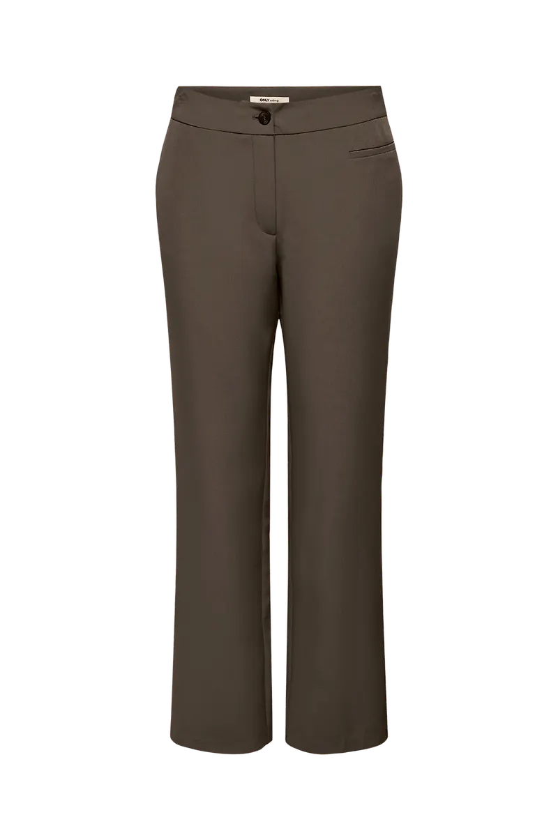 Only - Byxa onlLana-Berry Mid Straight Pant Tlr - Brun