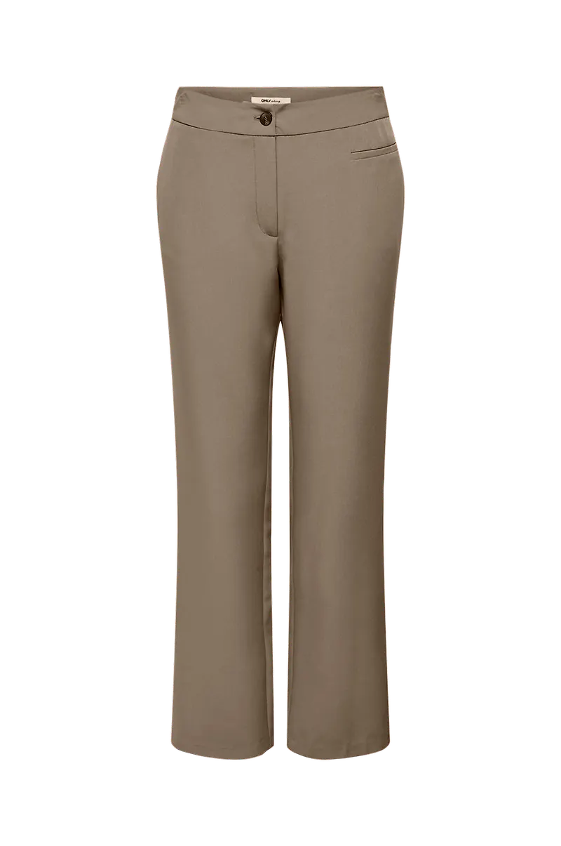 Only - Byxa onlLana-Berry Mid Straight Pant Tlr - Grå