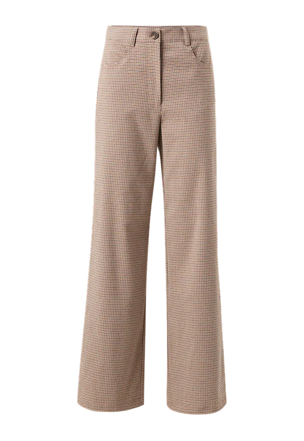 Only - Byxor onlHope-Carey Ex HW WI Check Pant - Brun