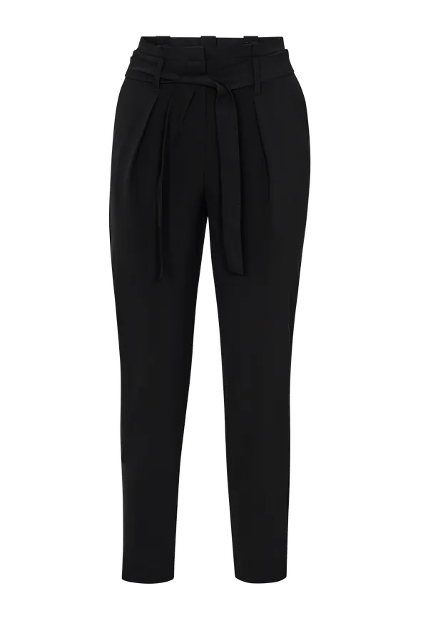 Only - Byxor onlNicole Paperbag Ankel Pants - Svart