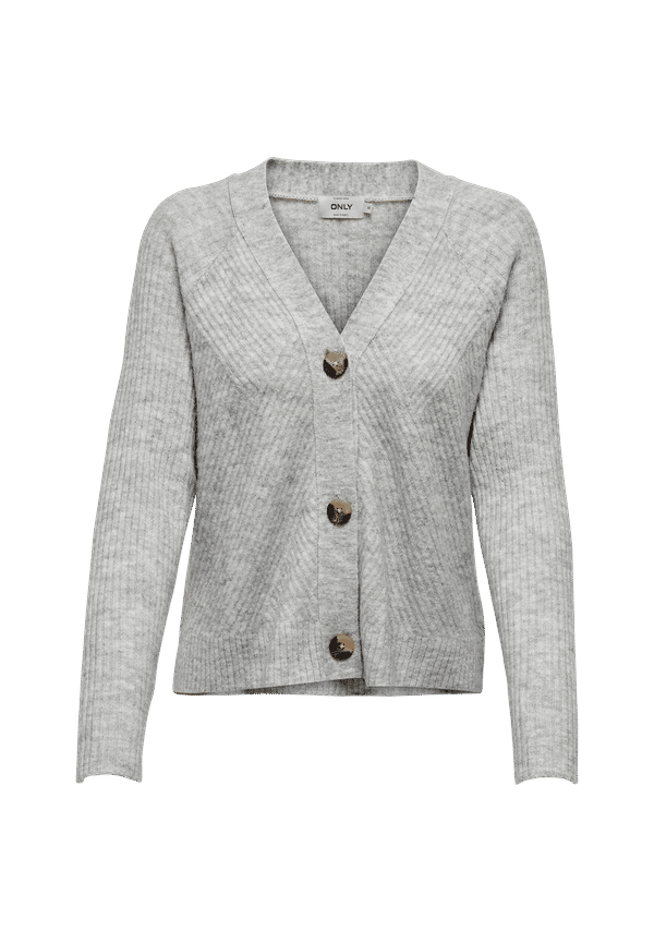 Only - Cardigan onlCarol L/S Cardigan Knt - Grå