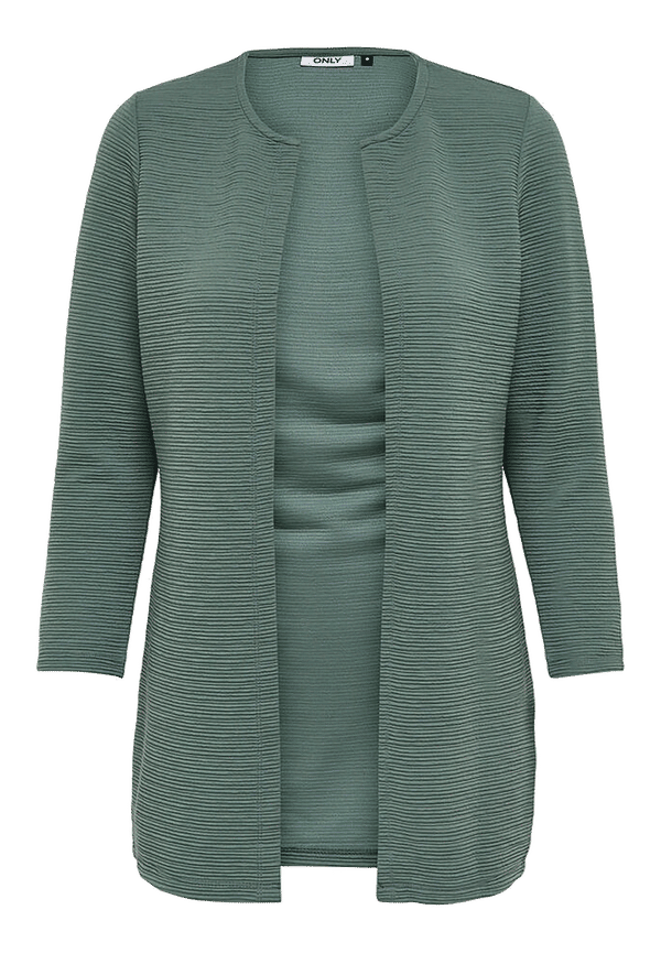 Only - Cardigan onlLeco 7/8 Long - Grön