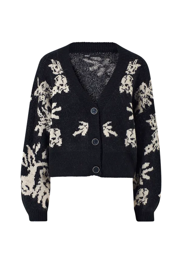 Only - Cardigan onlMarsha L/S Glitter Cardigan Knt - Svart - 34