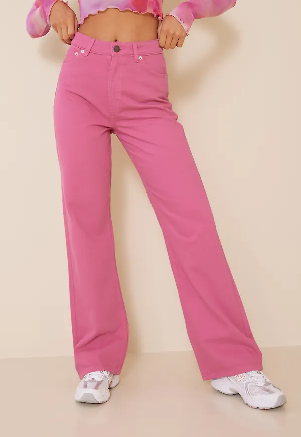Only - High waisted jeans - Gin Fizz - Onlcamille-Milly Ex Hw Wide Col Pnt - Jeans