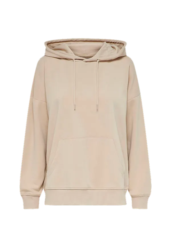 Only - Hoodie onlFeel Life L/S Hood Swt - Brun