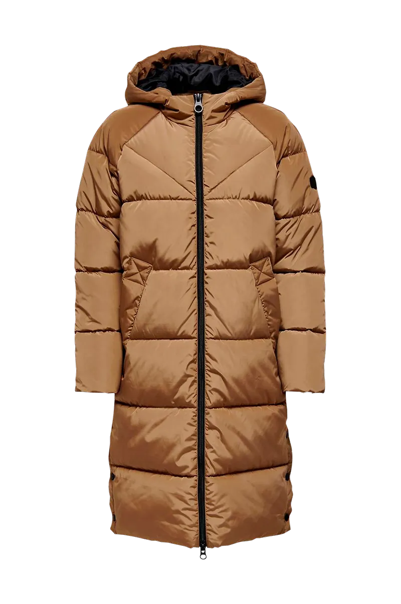 Only - Jacka onlAmanda Long Puffer Coat - Brun