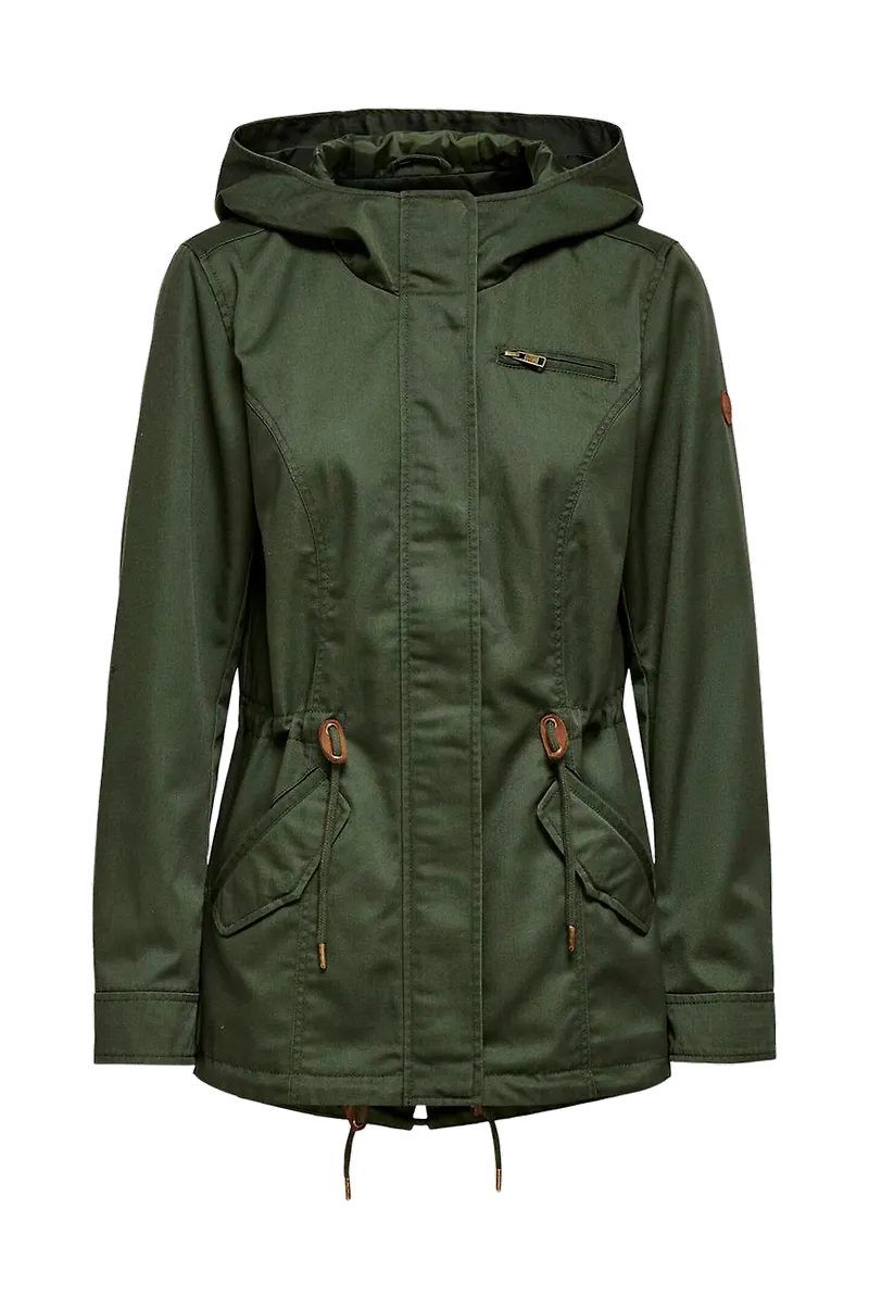 Only - Jacka onlLorca Canvas Parka CC Otw - Grön