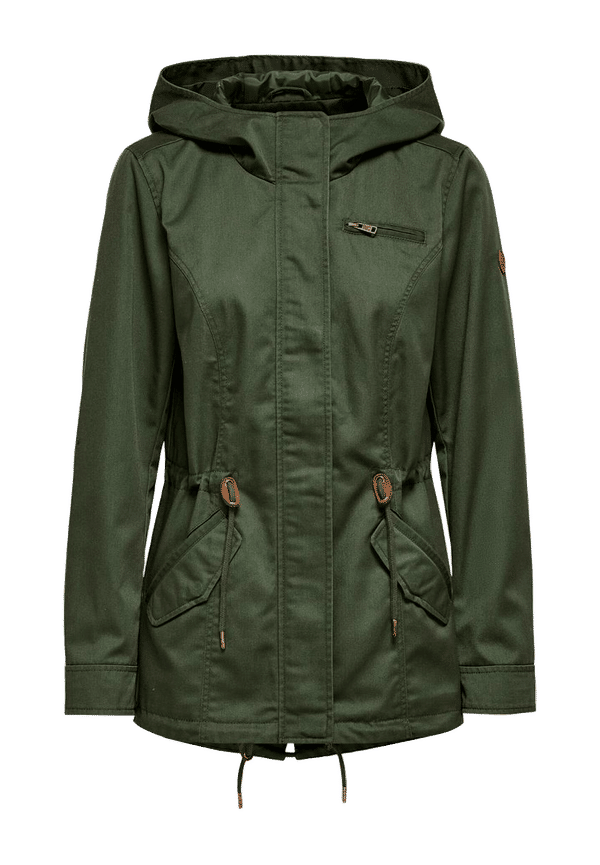 Only - Jacka onlLorca Canvas Parka CC Otw - Grön