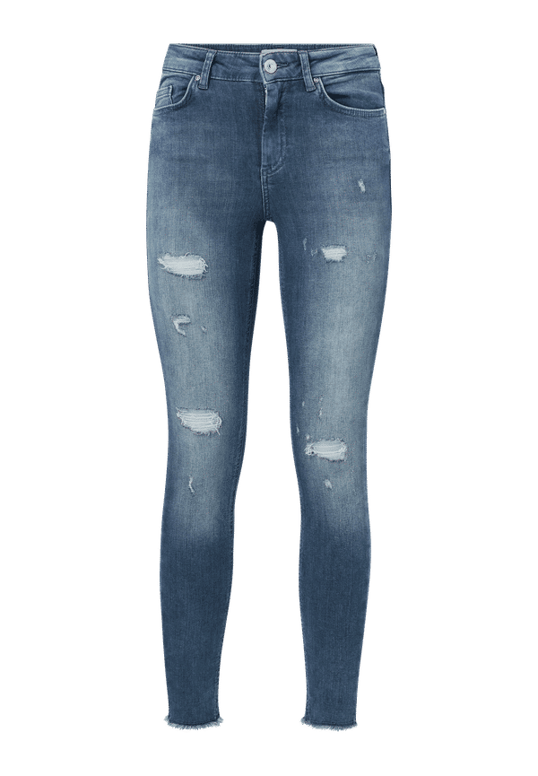 Only - Jeans onlBlush Life Mid Sk Rw Ak Dt REA75 - Blå