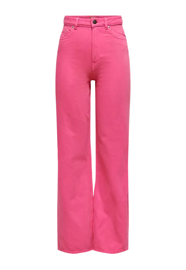 Only - Jeans onlCamille Milly Exm Hw Wide Col Pnt - Rosa - W31/L32