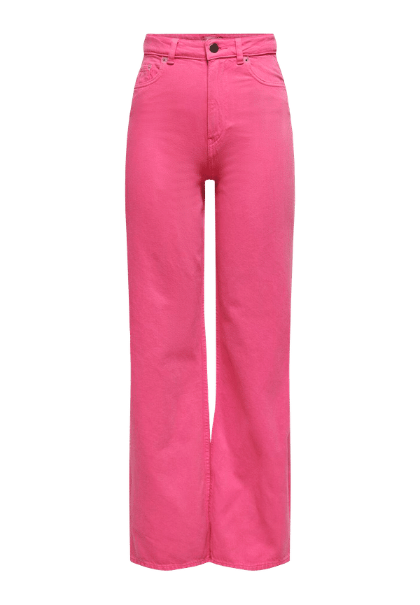 Only - Jeans onlCamille Milly Exm Hw Wide Col Pnt - Rosa - W31/L32