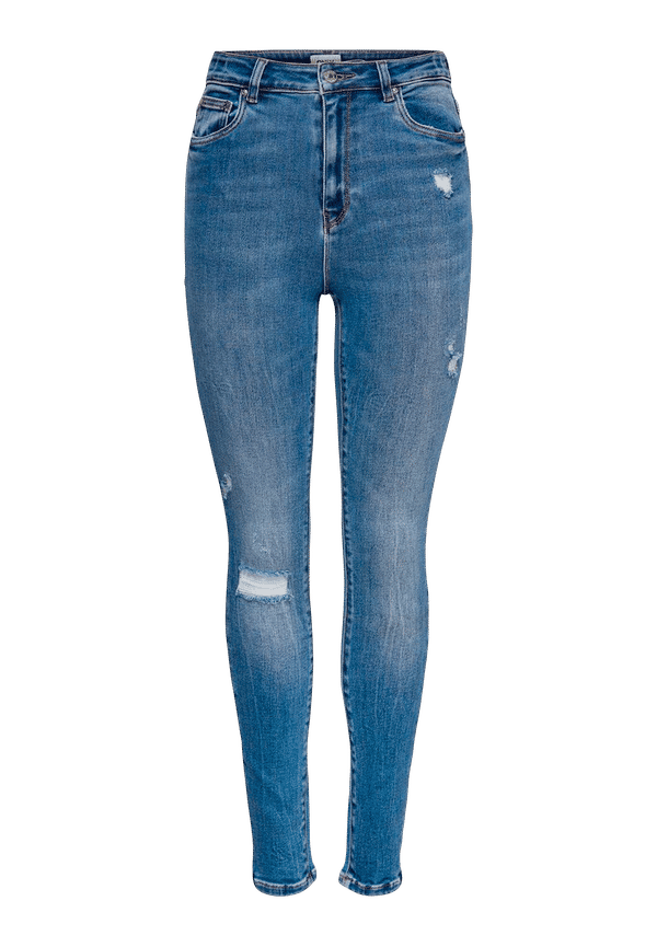 Only - Jeans onlMila HW SK Ank Dest BB - Blå - W28/L32