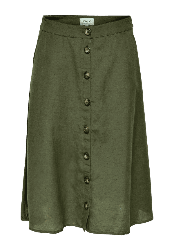 Only - Kjol onlViva Life HW Button Skirt - Grön