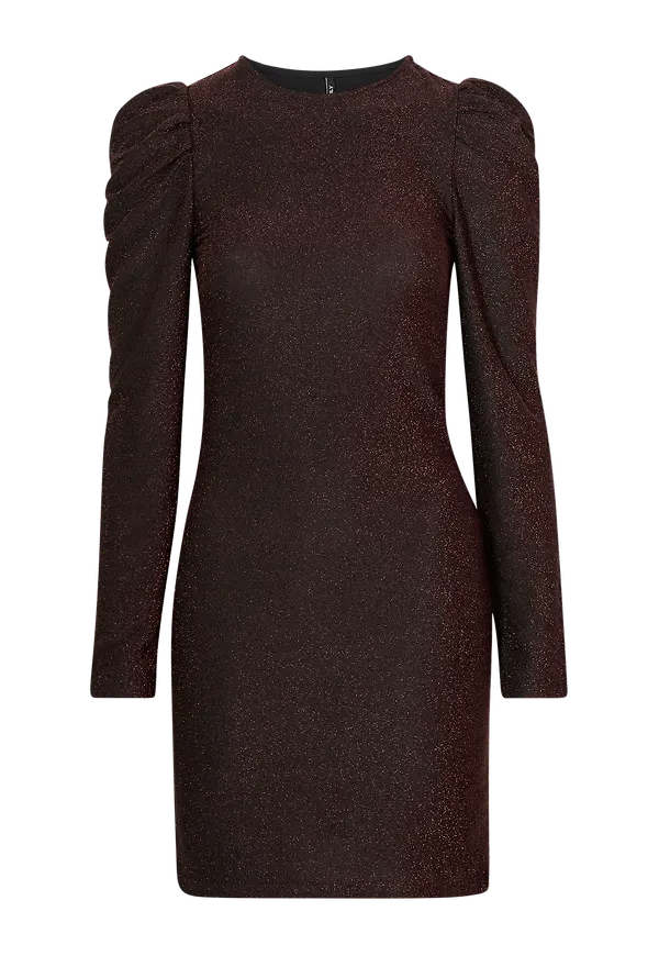 Only - Klänning onlDarling L/S Glitter Puff Dress - Svart