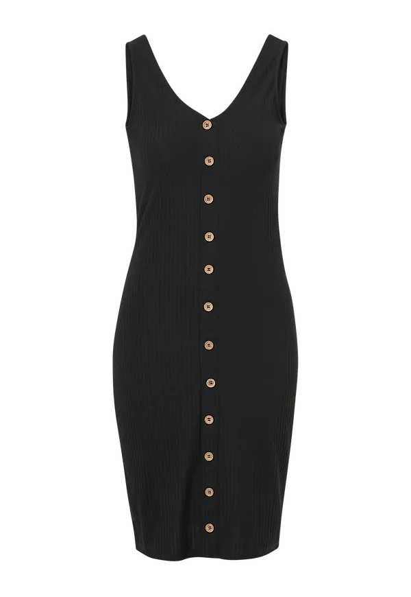 Only - Klänning onlNella S/L Bodycon Dress - Svart