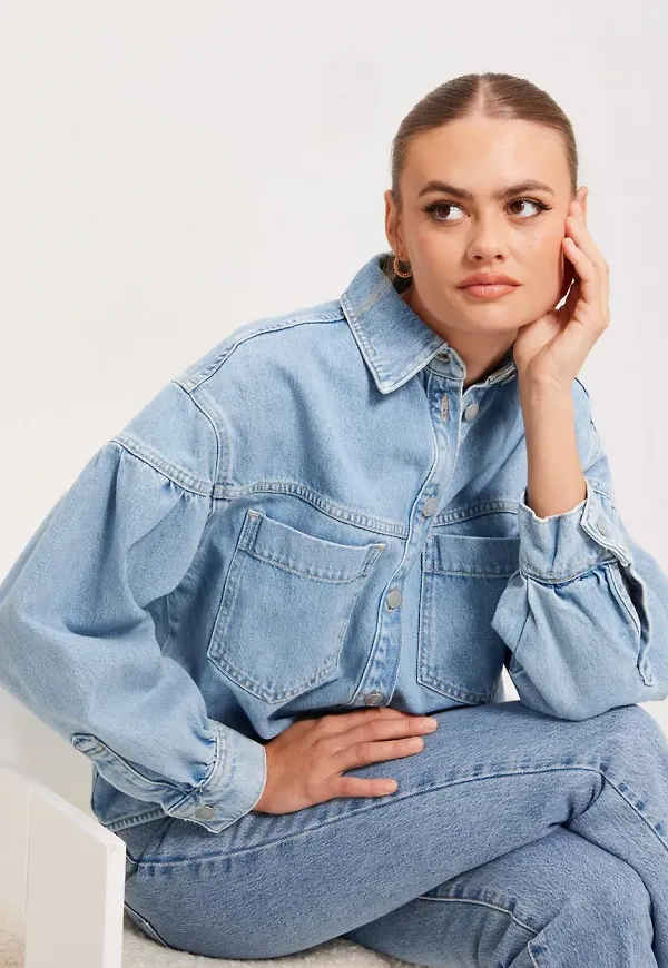Only - Light Blue Denim - Onlanni Ls Shirt Lb Dnm Jacket Cro