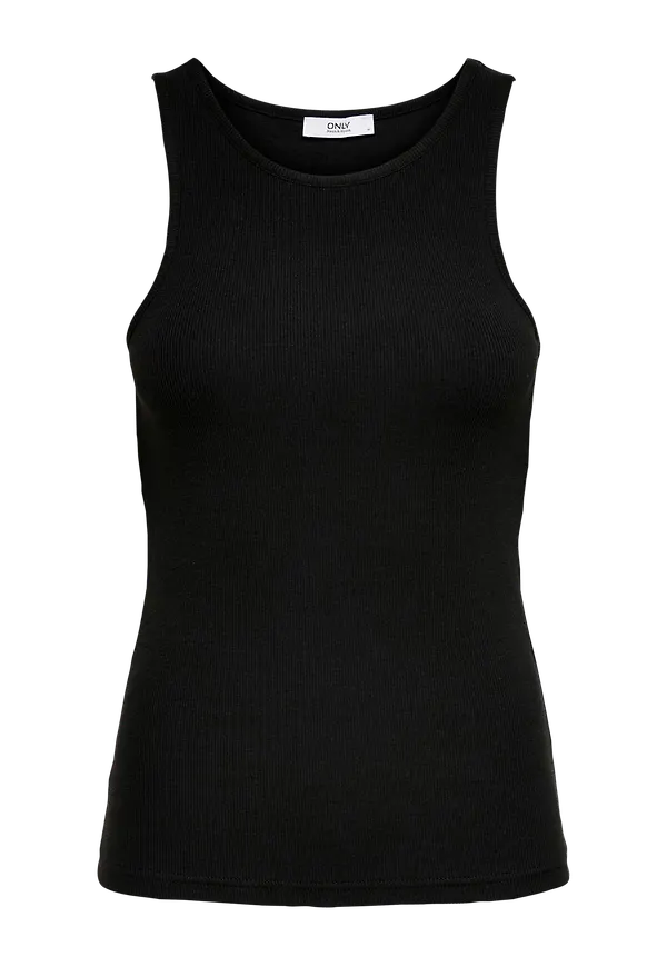 Only - Linne onlKenya Life Rib Tank Top - Svart