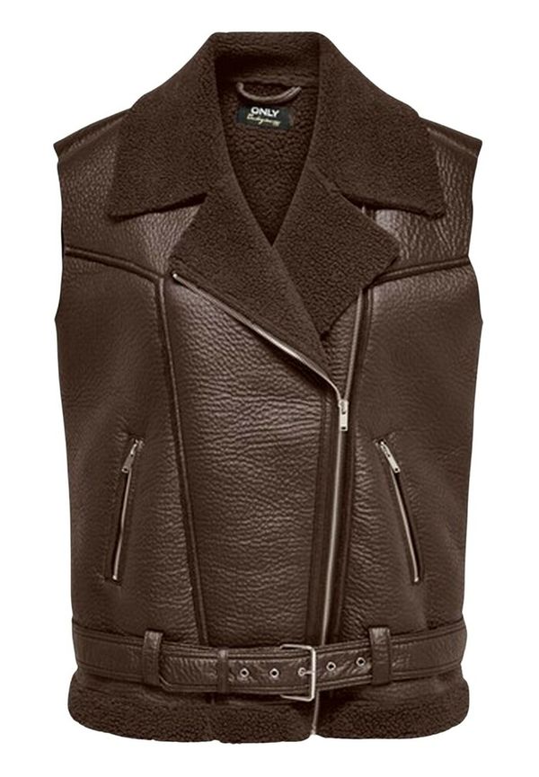 Only - Läderjackor - Brun - Dam - Storlek: Xl,L,M,S,Xs