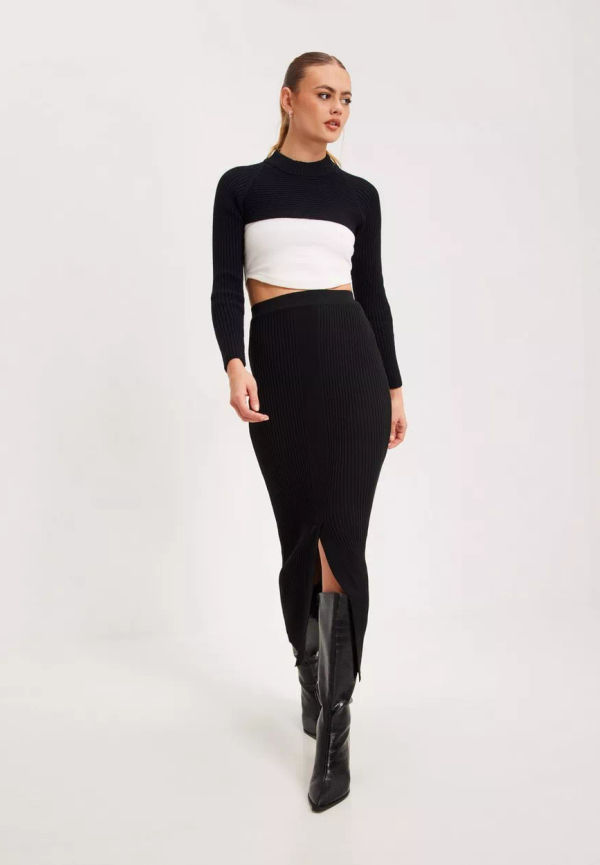 Only - Långa kjolar - Black - Onlmaddie Maxi Skirt Cc Knt - Kjolar