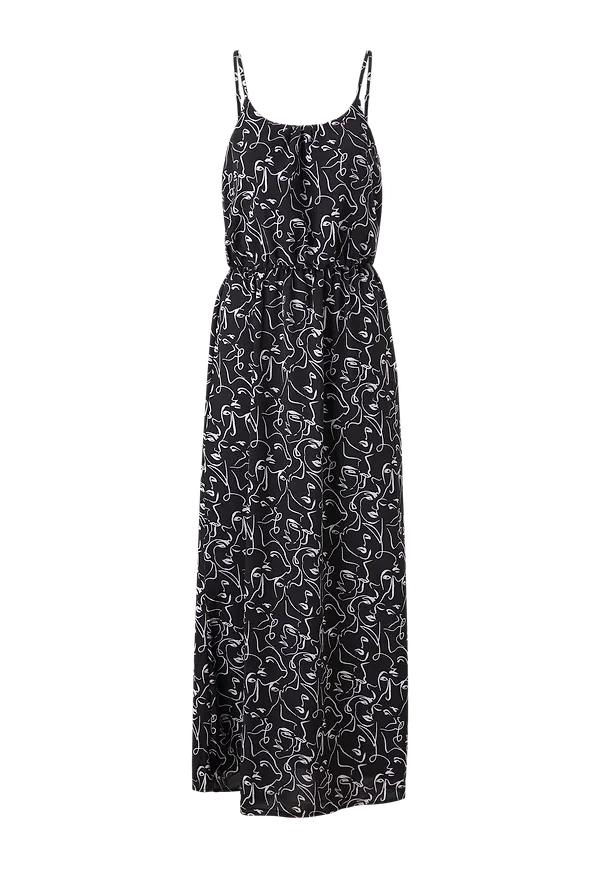 Only - Maxiklänning onlNova Lux Strap Maxi Dress Aop - Svart