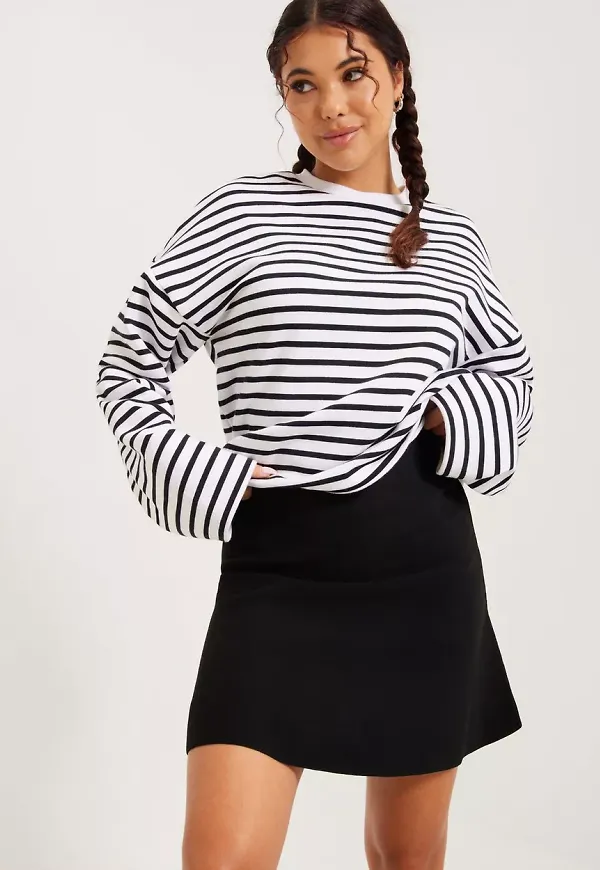 Only - Minikjolar - Black - Onlsalina Skirt Knt - Kjolar - miniskirts