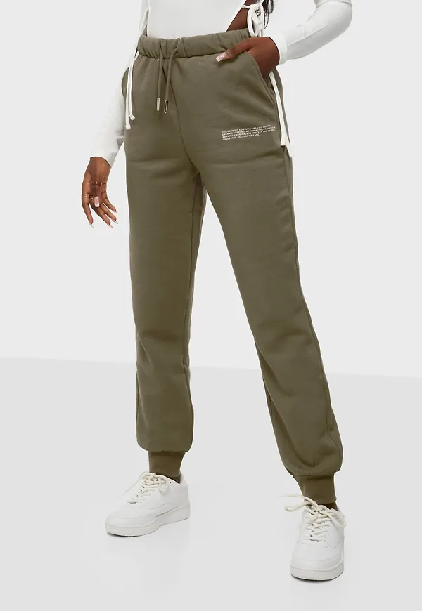 Only - Mjukisbyxor - Walnut - Onlcooper Life Pant Swt - Byxor & Shorts