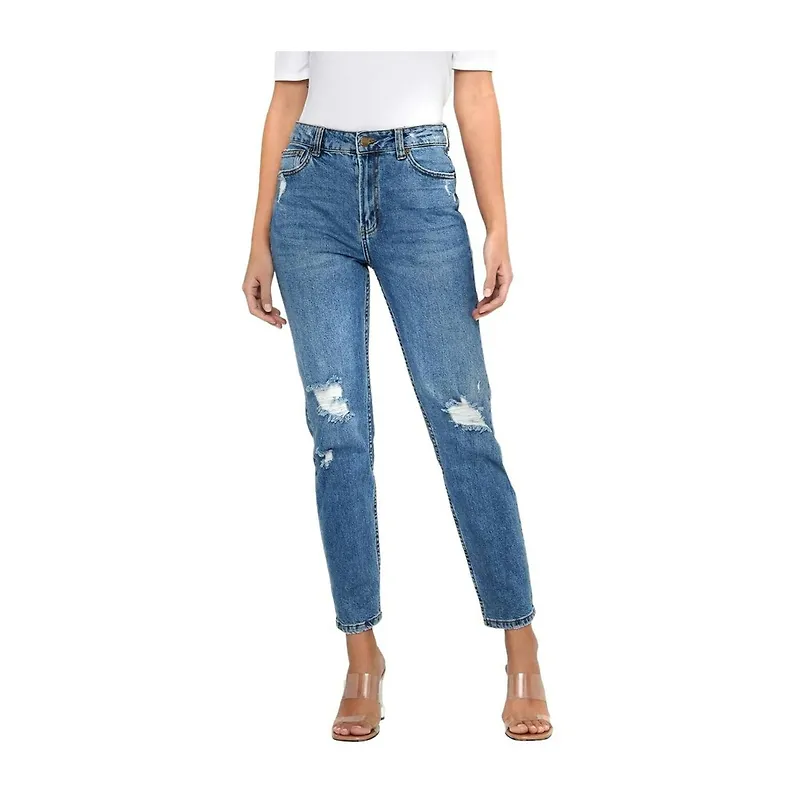 Only - Skinny Jeans - Blå - Dam - Storlek: W32 L32