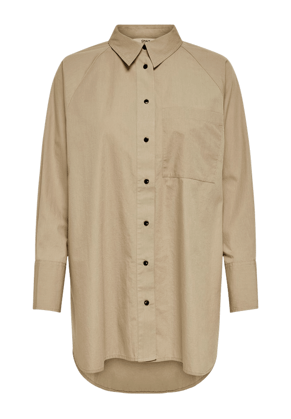 Only - Skjorta onlSelma New L/S Shirt Wvn - Brun