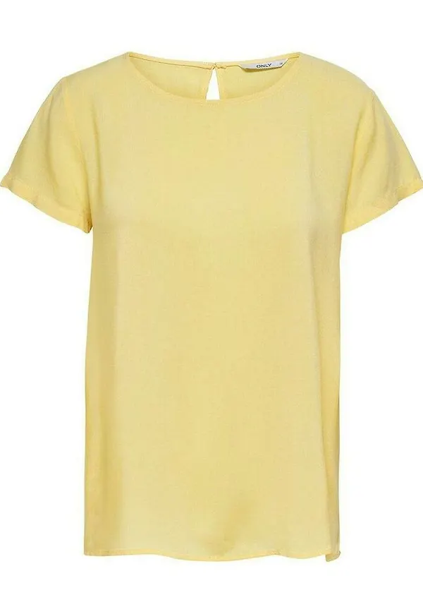 Only - T-shirts - Gul - Dam - Storlek: Xs,S,M