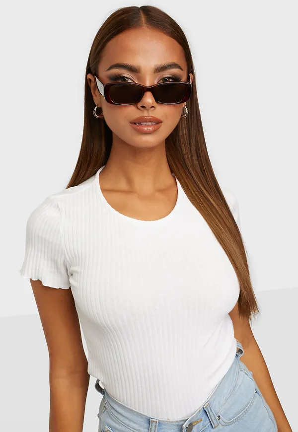 Only - T-shirts - Vit - Onlemma S/S Short Top Noos Jrs - Toppar - T-shirts