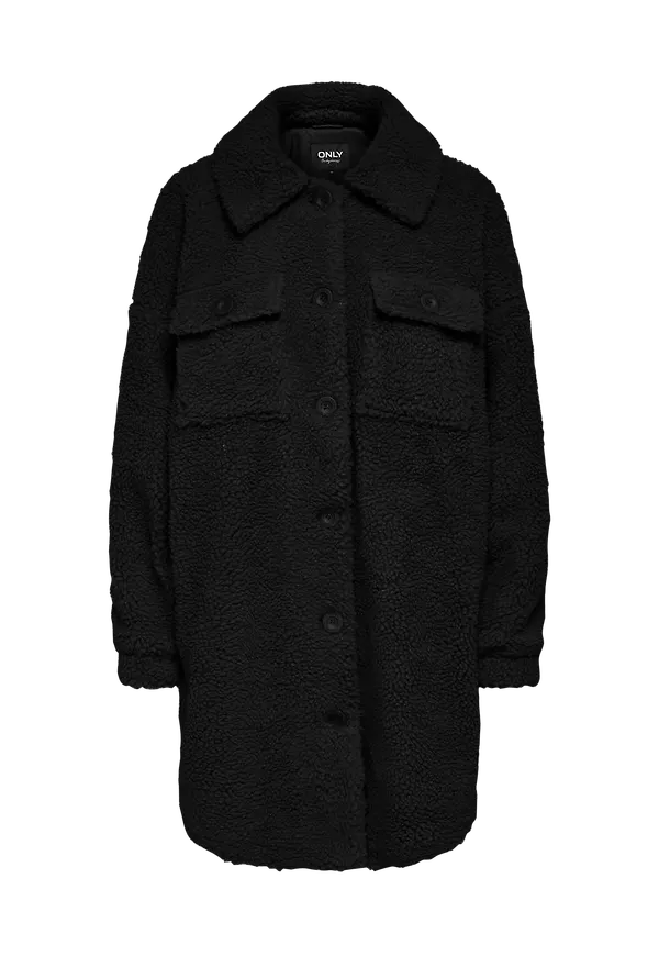 Only - Teddykappa onlNewCamilla Teddy Shacket - Svart