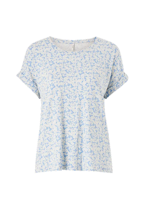 Only - Topp onlMonster S/S Aop Top - Blå - 36