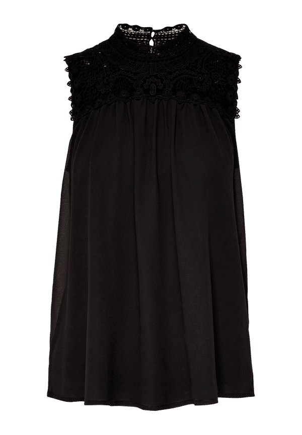 Only - Topp onlNew Cat S/L Top - Svart