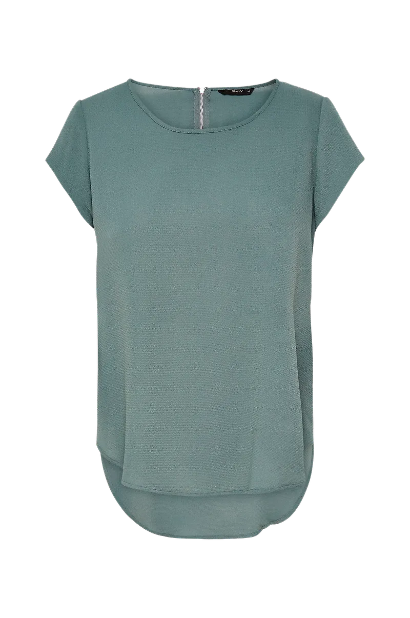 Only - Topp onlVic S/S Solid Top - Grön