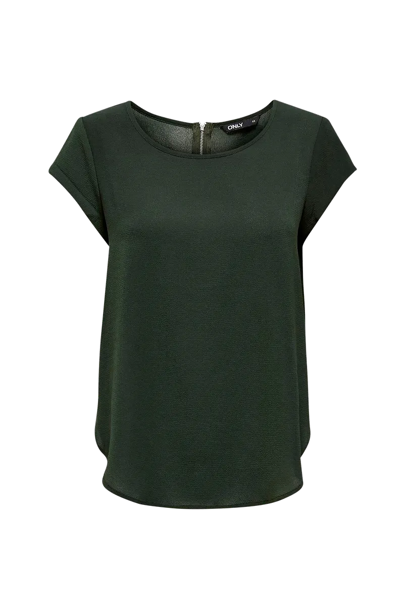 Only - Topp onlVic S/S Solid Top - Grön