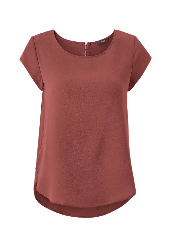 Only - Topp onlVic S/S Solid Top - Lila