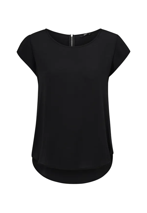 Only - Topp onlVic S/S Solid Top - Svart