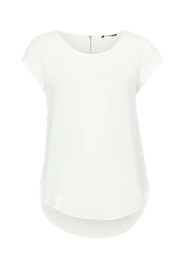 Only - Topp onlVic S/S Solid Top - Vit