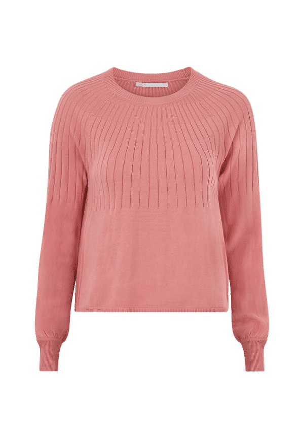 Only - Tröja onlAmalia L/S Pullover CC Knt - Rosa