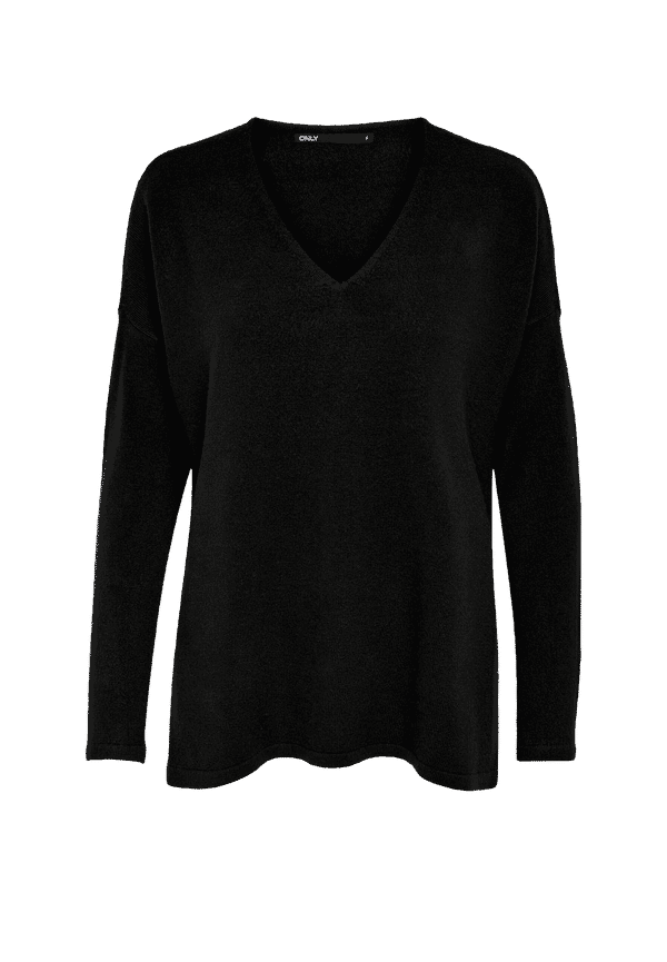 Only - Tröja onlAmalia L/S V-neck Pullover CC Knt - Svart