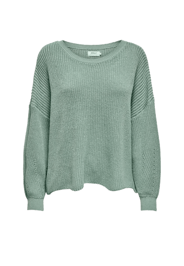 Only - Tröja onlHilde Life L/S Pullover Knt - Grön