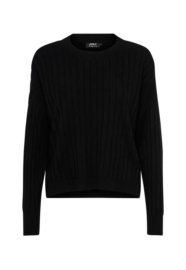 Only - Tröja onlTessa L/S Pullover Knt - Svart