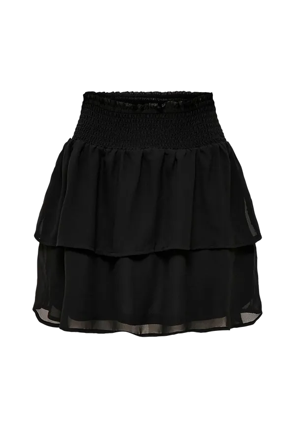 Only - Volangkjol onlAnn Star Layered Smock Skirt - Svart