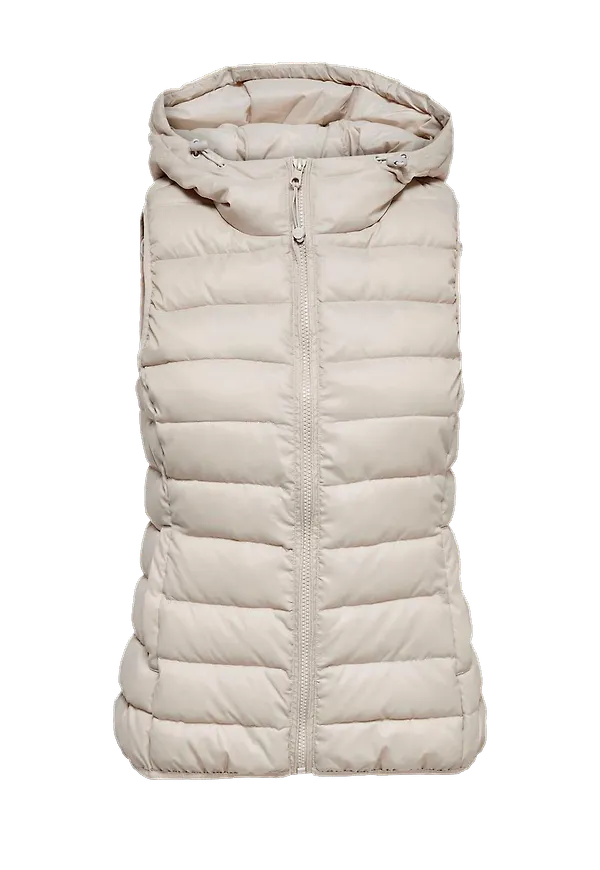 Only - Väst onlNewTahoe Hood Waistcoat - Grå