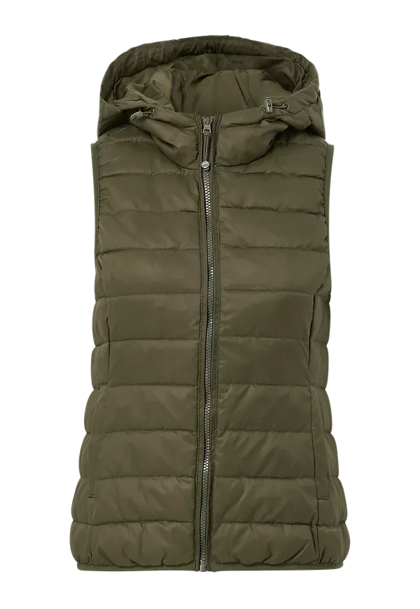 Only - Väst onlNewTahoe Hood Waistcoat - Grön