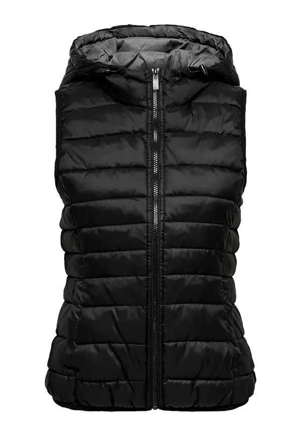 Only - Väst onlNewTahoe Hood Waistcoat - Svart