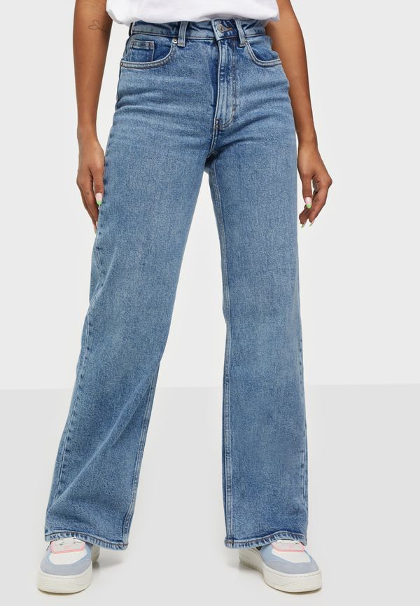 Only - Wide leg jeans - Medium Blue Denim - Onljuicy Hw Wide Leg REA365 Noos - Jeans