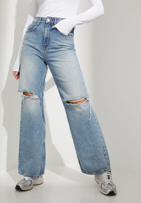 Only - Wide leg jeans - Onlhope Life Hw Wide Destroy Dnm J - Jeans